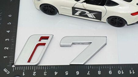 DK Tuning Yeni i7 Bagaj Gri Kırmızı ABS Yazı Logo Bmw İle Uyumlu