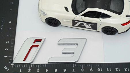 DK Tuning Yeni i3 Bagaj Kırmızı Gri ABS Yazı Logo Bmw İle Uyumlu