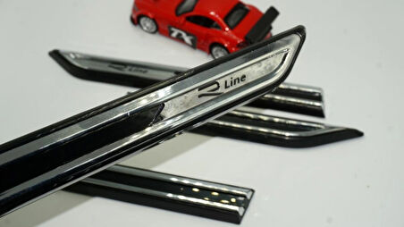 DK Tuning Volkswagen VW Passat R Line 3M 3D Yan Çamurluk Krom Bıçak Logo Arma