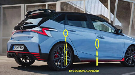 DK Tuning Hyundai N Line Logo Kapı Kenarı Koruma Damla Desen Arma