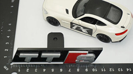 DK Tuning TTS Gri Kırmızı Ön Panjur Logo Arma Audi İle Uyumlu