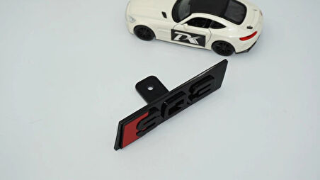 DK Tuning SQ3 Siyah Kırmızı Ön Panjur Logo Arma Audi İle Uyumlu