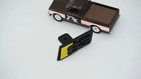 DK Tuning S3 Siyah Sarı Ön Panjur Logo Arma Audi İle Uyumlu