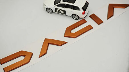 DK Tuning Dacia Yeni Nesil Bagaj 3M Bronz ABS Yazı Logo Arma