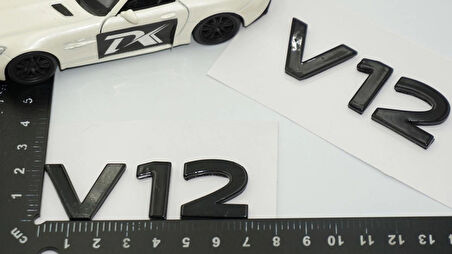 DK Tuning Maybach V12 Çamurluk Yan Kanat Siyah ABS Yazı Logo Arma Seti