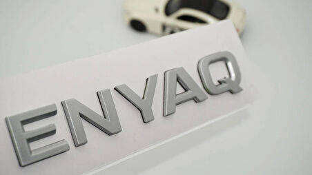DK Tuning Skoda Enyaq Bagaj Gri Yazı Logo Arma