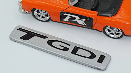 DK Tuning Hyundai TGDi Gri Siyah ABS Bagaj Logo Arma Amblem