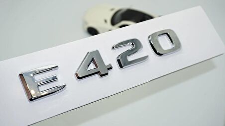 DK Tuning E420 Bagaj Krom ABS 3M 3D Yazı Logo Benz İle Uyumlu