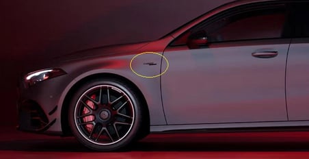 DK Tuning Turbo 4 Matic+ Plus Siyah Çamurluk Yanı Logo Benz İle Uyumlu
