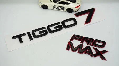 DK Tuning Chery Tiggo 7 Pro Max Bagaj Kırmızı Siyah ABS Yazı Logo Amblem