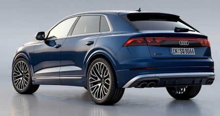 DK Tuning SQ8 2025+ Bagaj Siyah Kırmızı Yazı Logo Arma Audi İle Uyumlu