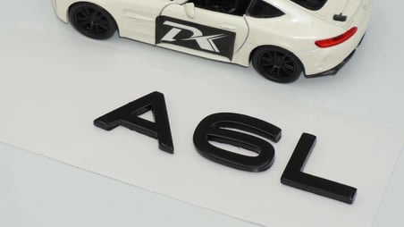DK Tuning A6L 2025+ Yeni Nesil Bagaj Siyah Yazı Logo Arma Audi İle Uyumlu