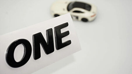 DK Tuning ONE Bagaj Siyah Yazı Logo Arma Mini Cooper İle Uyumlu