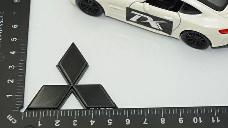 DK Tuning Mitsubishi Lancer Direksiyon 3M 3D Siyah ABS Logo Amblem