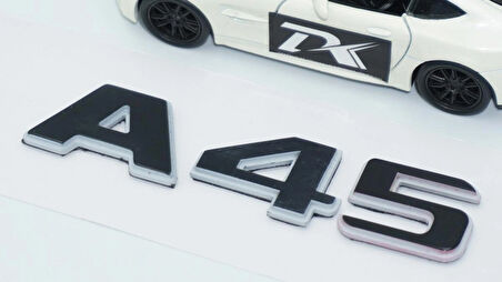 DK Tuning A 45 Bagaj Gri Siyah ABS Yazı Logo Benz İle Uyumlu