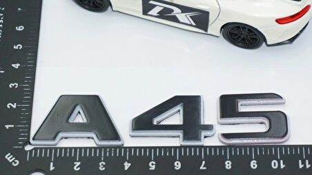 DK Tuning A 45 Bagaj Gri Siyah ABS Yazı Logo Benz İle Uyumlu