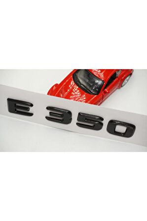 E 350 Bagaj Parlak Siyah Abs 3m 3d Yazı Logo