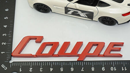 DK Tuning Coupe Kırmızı ABS 3M 3D Bagaj Yazı Logo