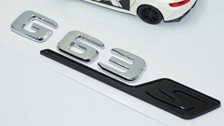 DK Tuning G63S Bagaj Siyah Krom ABS 3M 3D Yazı Logo Benz İle Uyumlu