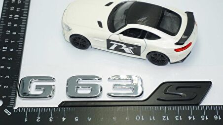 DK Tuning G63S Bagaj Siyah Krom ABS 3M 3D Yazı Logo Benz İle Uyumlu