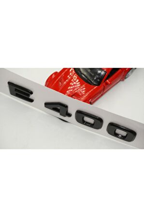 E 400 Bagaj Parlak Siyah Abs 3m 3d Yazı Logo