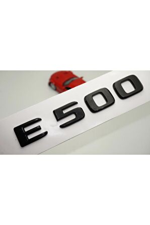 E 500 Bagaj Parlak Siyah Abs 3m 3d Yazı Logo