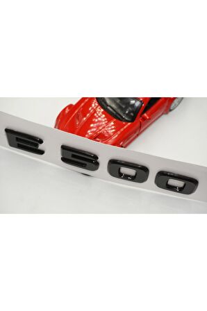E 500 Bagaj Parlak Siyah Abs 3m 3d Yazı Logo