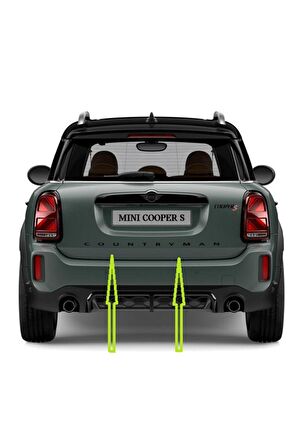 Mini Cooper Countryman R60 F60 Siyah Metal 3m Bagaj Yazı Logo