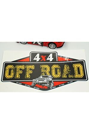 Arazi Aracı Off Road 4x4 Kaput Bagaj Sticker