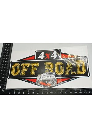 Arazi Aracı Off Road 4x4 Kaput Bagaj Sticker