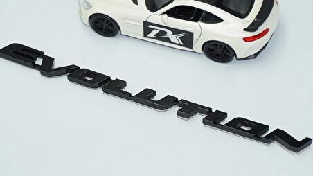 DK Tuning Lancer Evolution Siyah Bagaj Yazı Logo Mitsubishi İle Uyumlu