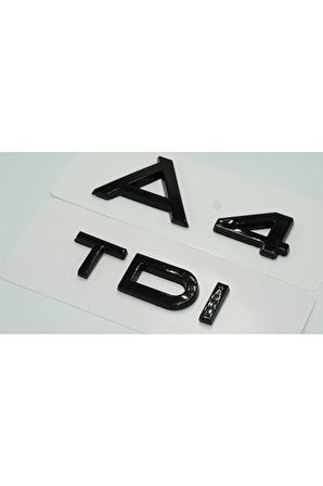 Audi A4 Tdi Parlak Siyah Abs 3m 3d Bagaj Yazı Logo Orjinal Ürün