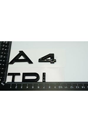 Audi A4 Tdi Parlak Siyah Abs 3m 3d Bagaj Yazı Logo Orjinal Ürün