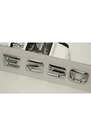 E250 Bagaj Krom Metal 3m 3d Yazı Logo
