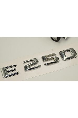 E250 Bagaj Krom Metal 3m 3d Yazı Logo