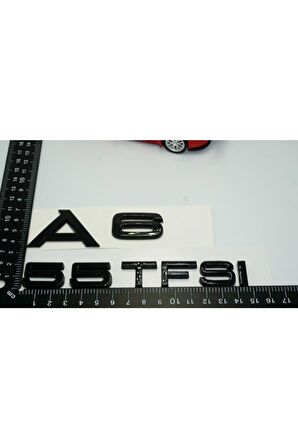 Audi A6 55 Tfsi Parlak Siyah Abs 3m 3d Bagaj Yazı Logo Orjinal Ürün