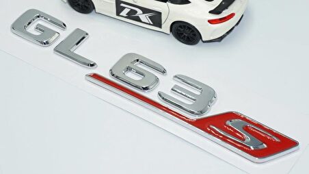 DK Tuning GL63S Bagaj Krom Kırmızı ABS Yazı Logo Benz İle Uyumlu