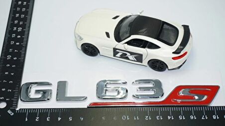 DK Tuning GL63S Bagaj Krom Kırmızı ABS Yazı Logo Benz İle Uyumlu