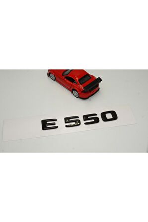 E 550 Bagaj Parlak Siyah Abs 3m 3d Yazı Logo
