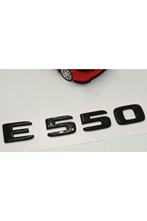 E 550 Bagaj Parlak Siyah Abs 3m 3d Yazı Logo
