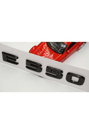 E 550 Bagaj Parlak Siyah Abs 3m 3d Yazı Logo