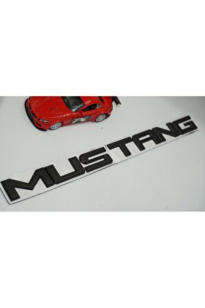 DK Mustang Bagaj 3M Siyah Metal Yazı Logo Amblem