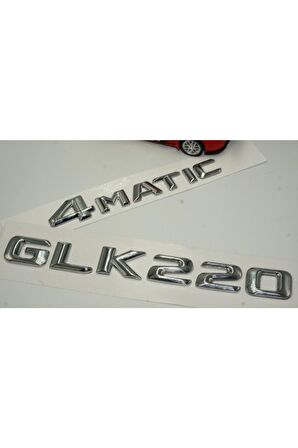 Benz Glk 220 4matic Bagaj Krom Metal 3m 3d Yazı Logo