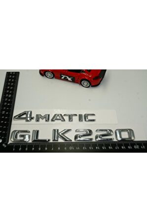 Benz Glk 220 4matic Bagaj Krom Metal 3m 3d Yazı Logo