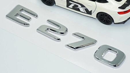 DK Tuning E270 Bagaj Krom ABS 3M 3D Yazı Logo Benz İle Uyumlu