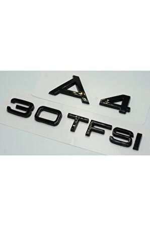 Audi A4 30 Tfsi Parlak Siyah Abs 3m 3d Bagaj Yazı Logo Orjinal Ürün