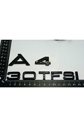 Audi A4 30 Tfsi Parlak Siyah Abs 3m 3d Bagaj Yazı Logo Orjinal Ürün