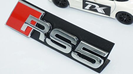 DK Tuning RS5 Gümüş Kırmızı 3D Ön Panjur Logo Audi İle Uyumlu