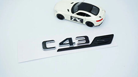 DK Tuning C 43S Bagaj Gri Siyah ABS Yazı Logo Benz İle Uyumlu
