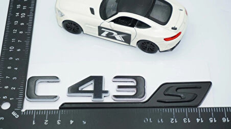 DK Tuning C 43S Bagaj Gri Siyah ABS Yazı Logo Benz İle Uyumlu